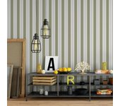Papel pintado raya nórdica piedra estilo romántico rollo 10m x 0,52m