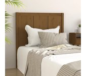 Cabecero de cama madera maciza pino marrón miel 105,5x4x100 cm