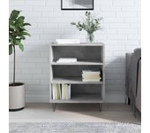 Aparador | aparador de comedor | armario de cocina madera de ingeniería gris hormigón 57x35x70 cm cfw89223
