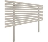 Dhome cabecero de madera reciclada dm estilo japones con patas cama palets herrajes incluidos (105cm, espigas beige)