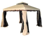 Cenador mosquitera columna aluminio 3x3 picos 06274