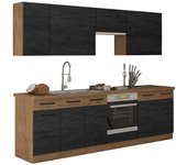 Conjunto de cocina tucson ab136, 260x52cm, no, si, mdf, aglomerado laminado