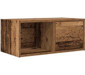 Mueble para tv | mueble de salón | mesa de tv madera contrachapada envejecida 60x31x25,5 cm cfw57116