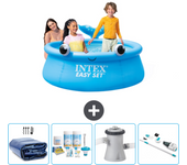 Paquete de piscina - intex - alrededor - 183x183x51 cm + accesorios cb5