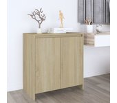 Aparador | aparador de comedor | armario de cocina de madera contrachapada roble sonoma 70x41x75 cm cfw28958