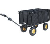 Carrito de transporte corropoli 112x51cm máx 550kg - negro/amarillo [pro.tec]