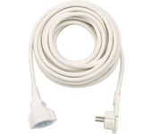 Alargador eléctrico ip20 h05vv-f3g1,5 de 10 m (blanco) con clavija plana brennenstuhl 1168980210