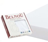 Protector de colchón altea impermeable y transpirable, 100% algodón natural, blanco, 135 cm