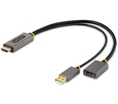 Startech.com 128-hdmi-displayport adaptador de cable de vídeo 0,3 m hdmi tipo a (estándar) negro, gris