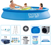 Paquete de piscina - intex - alrededor - 305x305x61 cm + accesorios a503