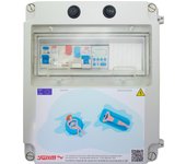 Cuadro eléctrico piscina bomba 0.5cv contactor| fuente alimentación 150w