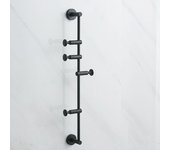 Perchero de latón nórdico para dormitorio y baño, para ropa ligera de lujo, 60 x 5 x 7 cm,4 ganchos