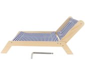 Hamaca para gatos, silla de playa de madera para gatos, silla duradera para gatos de interior