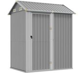 Cobertizo jardín | caseta para herramientas de jardín | cobertizo jardín acero galvanizado gris claro 192x152,5x237cm cfw86318