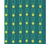 Papel pintado floral vertical en verde