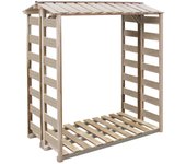 Vidaxl caseta para leña madera de pino impregnada 150x90x176 cm