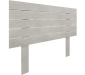 Dhome cabecero de madera reciclada dm estilo palet horizontal con patas cama palets herrajes incluidos (105cm, gris tribal)