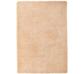 Alfombra peluda de pelo largo navarra beige 160x230cm poliéster