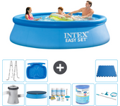 Paquete de piscina - intex - alrededor - 305x305x76 cm + accesorios a935