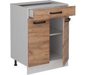 Vicco mueble bajo de cocina r-line, roble dorado, 60 cm sin encimera