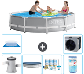 Paquete de piscina - intex - alrededor - 305x305x76 cm + accesorios a2000