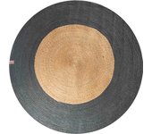 Alfombra mar bicolor dark grey ø140 cm
