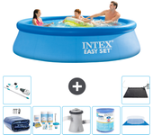 Paquete de piscina - intex - alrededor - 305x305x76 cm + accesorios a560