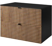 Mueble de baño, negro mate, 80 x 57 x 46 cm