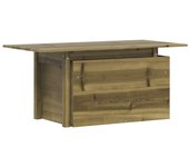 Mesa de jardín，mesa para exteriores，mesa de patio madera de pino impregnada 100x50x75 cm cfw86550