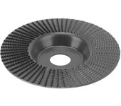 Disco moldeador de carburo de tungsteno de 125 mm, accesorio para amoladora angular, superficies curvas, tallado en madera (negro)