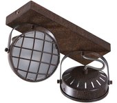 Foco lindby tamin, color óxido, 2 luces, cristal, g9, foco empotrado, lámpara de techo, lámpara de pared