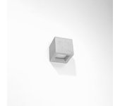Aplique astra hormigón led con bombilla 4000k - 12x12x10cm sollux
