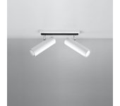 Lámpara de techo invicta 2 led blanco con bombilla 4000k - 30x6x20cm sollux