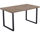Mesa extensible steve roble honey/negro 76 cm(alto)140-180 cm(ancho)80 cm(largo)