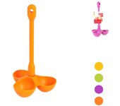 4x cocedor de huevos de silicona color 3 plazas hogar