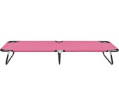 Tumbona de jardín | tumbona de exterior | silla plegable de acero rosa cfw599193