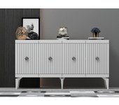 Aparador midas blanco plata 150x40x79 cm