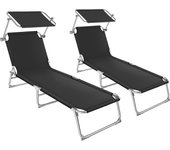 Tectake 2 tumbonas plegable