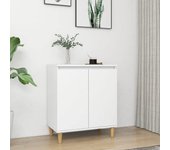Aparador | aparador de comedor | armario de cocina con patas madera contrachapada blanco 60x35x70 cm cfw94099