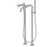 Tres 28319401 mont blanc grifo bimando de suelo bañera y ducha color cromo