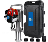 Clavador de postes de gasolina de 20-100mm diametro (motor: iberfence ibf-37 4 tiempos) incluye adaptadores y caja de transporte