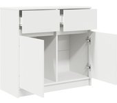 Aparador | aparador de comedor | armario de cocina con cajón blanco 80x34x76 cm madera de ingeniería cfw23954