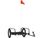 Remolque para bicicletas hierro negro 126x63x34 cm cfw40001