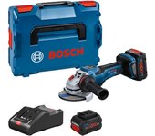 Grinder de ángulo inalámbrico gws 18v-15 psc | 2x batería 8.0ah y cargador rápido | l-boxx
