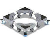 Base para lavadora - soporte rodante para carrito de refrigerador para secadora lavadora congelador ajustable 8 pies + 4 ruedas 41-66cm