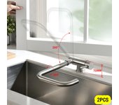 Cecipa max mezclador de fregadero abatible de 2 piezas - grifo de cocina de inox frente a la ventana - 2 modos de pulverización - cepillado,modelo ue