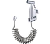 Pulverizador de bidé de mano, con gancho para tanque de agua y manguera de ducha flexible telescópica abs para fontanería, inodoro y bidé