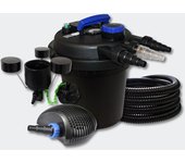 Kit filtración piscina presión 6000l 11 watts uvc 40 watts bomba tubería skimmer 4216223