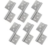 Bisagras soldadas, varillas de soldadura de acero inoxidable para puertas metálicas, longitud 10 mm (paquete de 6)