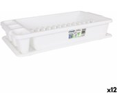 Escurridor para fregadero tontarelli scola plástico blanco 45 x 26 x 8,5 cm (12 unidades)